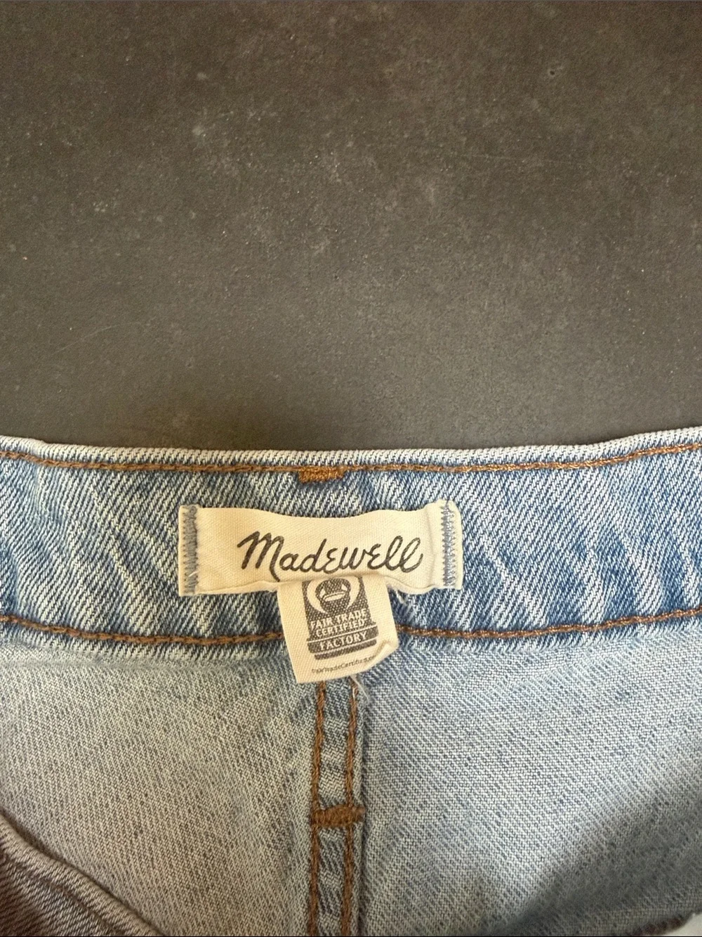 Madewell high-rise denim shorts